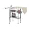 Sew Ready Craft Table with Storage Basket & Shelf
